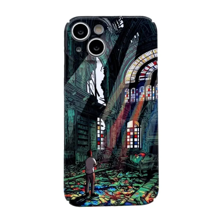 Precise Hole Glossy PC Phone Case For iPhone 14 For iPhone 14 Plus For iPhone 14 Pro - For iPhone 14 Plus / Sunset