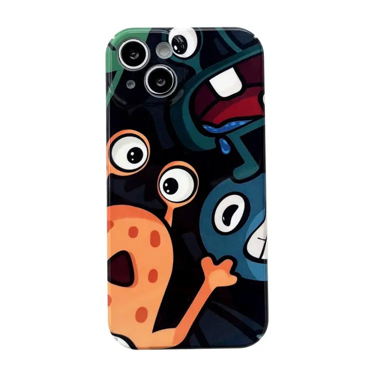 Precise Hole Glossy PC Phone Case For iPhone 14 Pro Max For iPhone 13 For iPhone 13 Pro - For iPhone 14 Pro Max / Cute