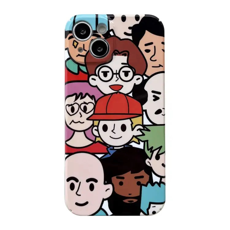 Precise Hole Glossy PC Phone Case For iPhone X / XS For iPhone XS Max For iPhone XR - For iPhone XR / Color Emoji
