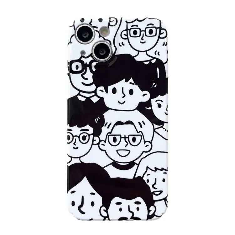 Precise Hole Glossy PC Phone Case For iPhone X / XS For iPhone XS Max For iPhone XR - For iPhone XR / Full Emoji