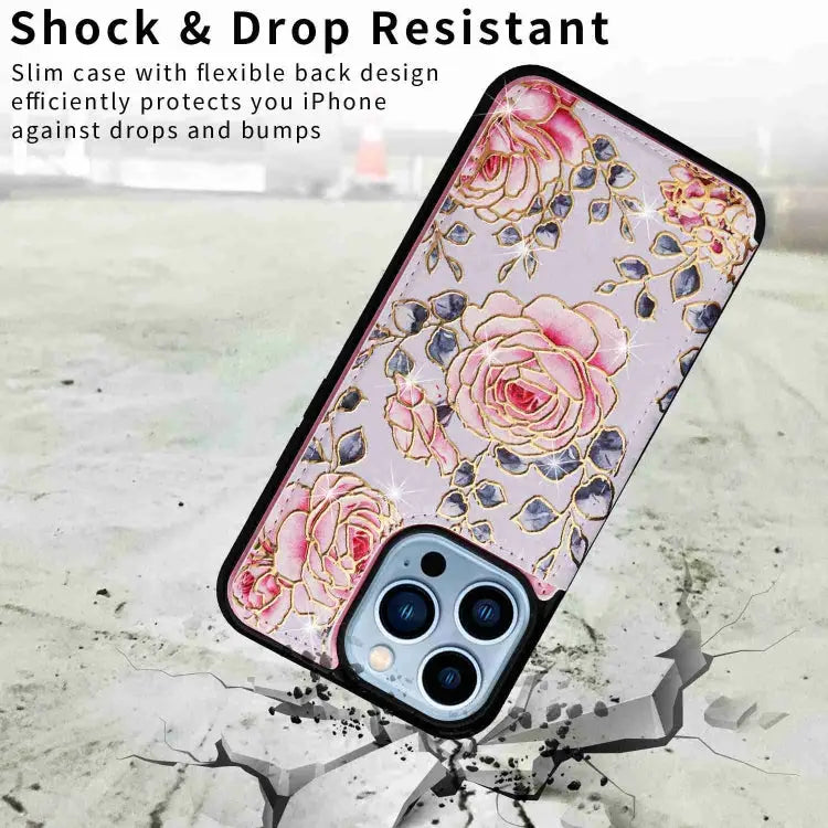 Printed Double Buckle RFID Anti-theft Phone Case For iPhone 12 Pro Max For iPhone 11 Pro Max For iPhone 11 For iPhone