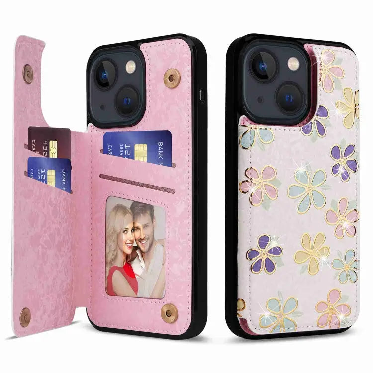 Printed Double Buckle RFID Anti-theft Phone Case For iPhone 12 Pro Max For iPhone 11 Pro Max For iPhone 11 For iPhone