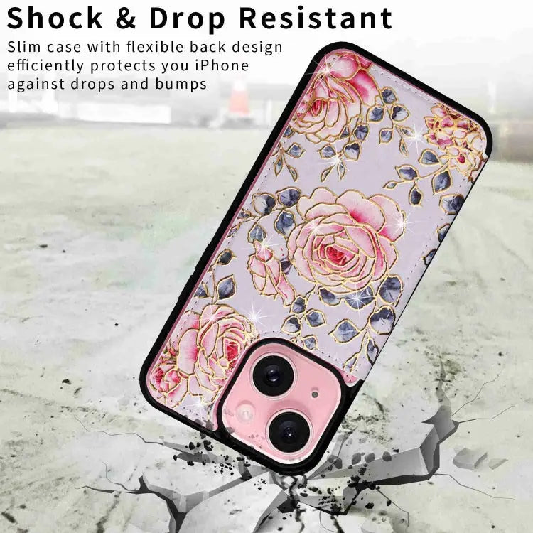 Printed Double Buckle RFID Anti-theft Phone Case For iPhone 14 Pro Max For iPhone SE 2022 / SE 2020 For iPhone 13 Pro