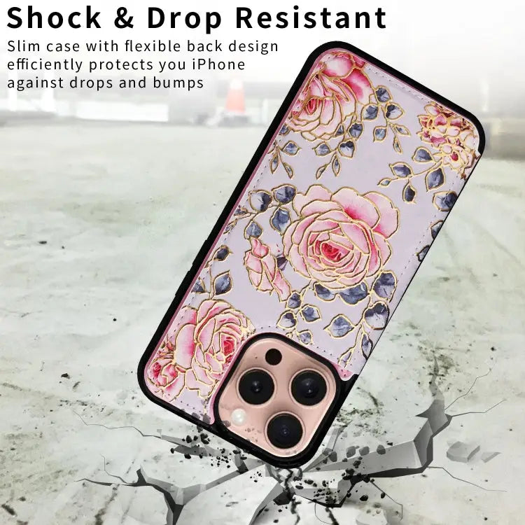 Printed Double Buckle RFID Anti-theft Phone Case For iPhone 15 Pro For iPhone 15 Plus For iPhone 15 For iPhone 14 Plus