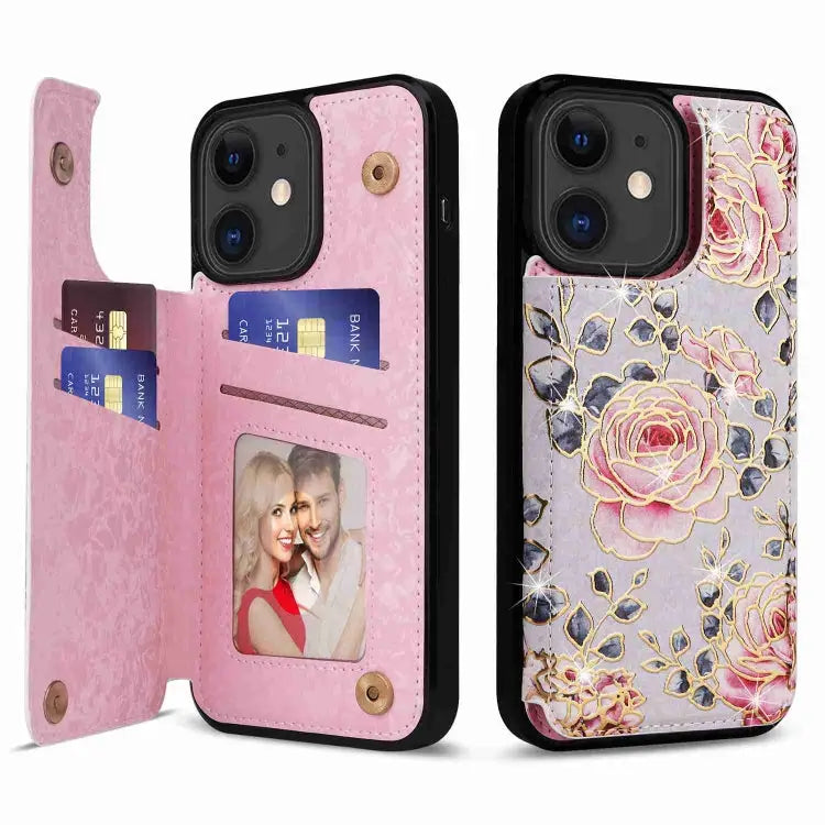 Printed Double Buckle RFID Anti-theft Phone Case For iPhone XS Max For iPhone 8 Plus / 7 Plus - For iPhone 11