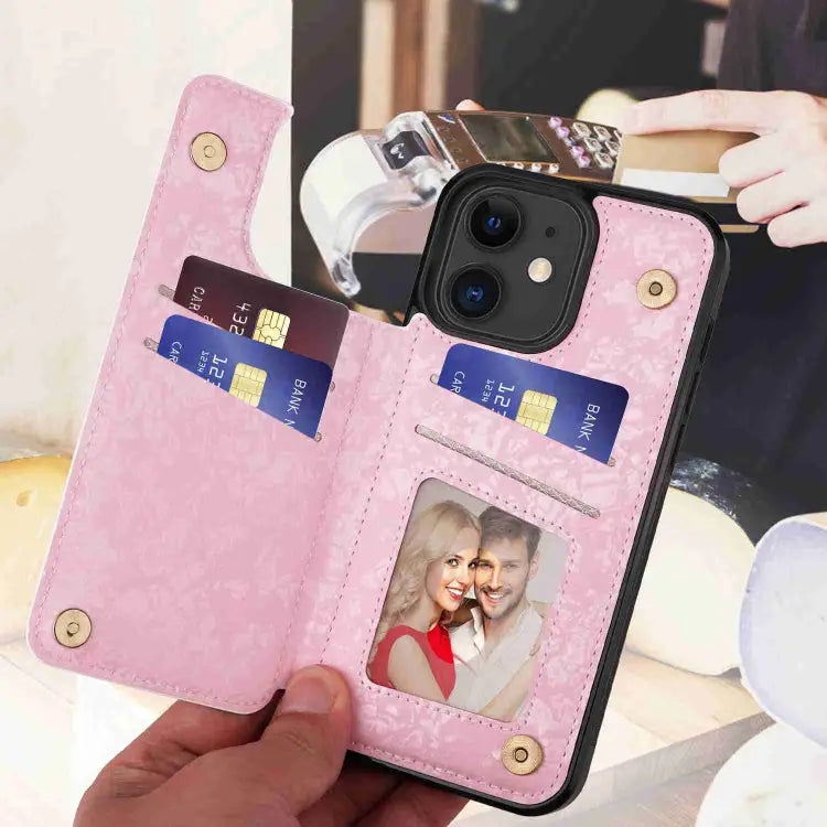 Printed Double Buckle RFID Anti-theft Phone Case For iPhone XS Max For iPhone 8 Plus / 7 Plus - Apple Accessories
