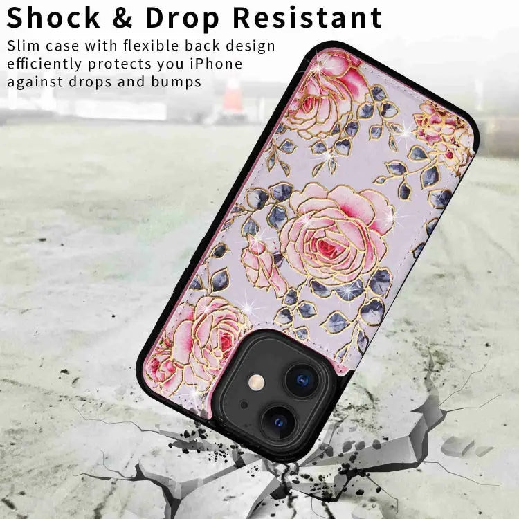 Printed Double Buckle RFID Anti-theft Phone Case For iPhone XS Max For iPhone 8 Plus / 7 Plus - Apple Accessories