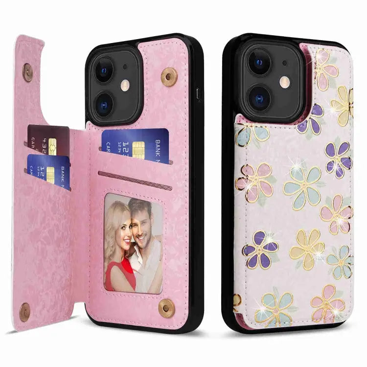 Printed Double Buckle RFID Anti-theft Phone Case For iPhone XS Max For iPhone 8 Plus / 7 Plus - For iPhone 11