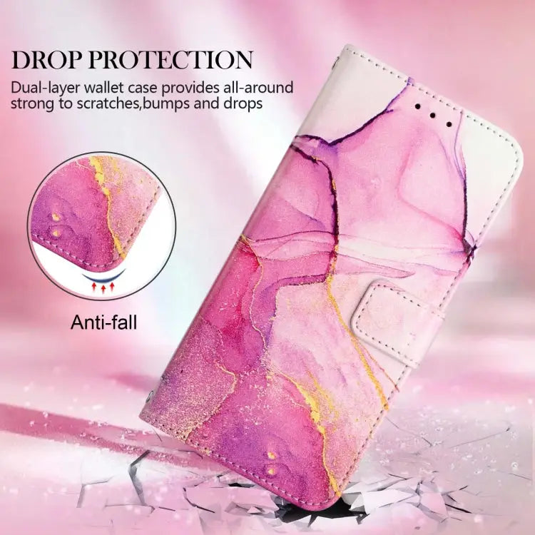 PT003 Marble Pattern Flip Leather Phone Case For iPhone XR - Apple Accessories