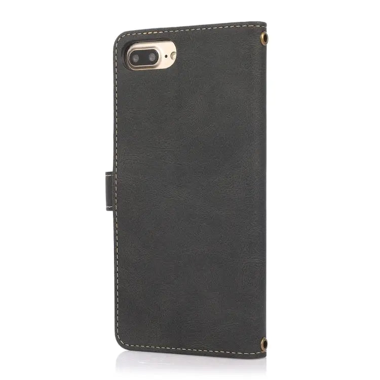 PU + TPU Horizontal Flip Leather Case with Holder & Card Slot & Wallet & Lanyard For iPhone 8 Plus & 7 Plus For iPhone