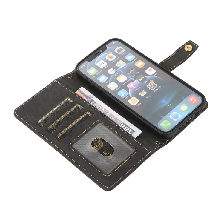 PU + TPU Horizontal Flip Leather Case with Holder & Card Slot & Wallet & Lanyard For iPhone 12 mini For iPhone 12 / 12