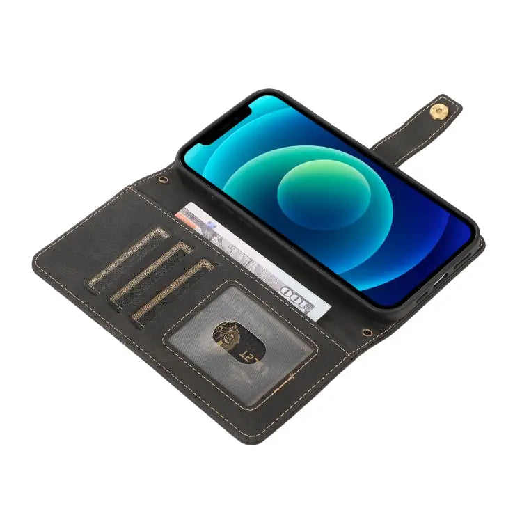 PU + TPU Horizontal Flip Leather Case with Holder & Card Slot & Wallet & Lanyard For iPhone 13 For iPhone 13 Pro