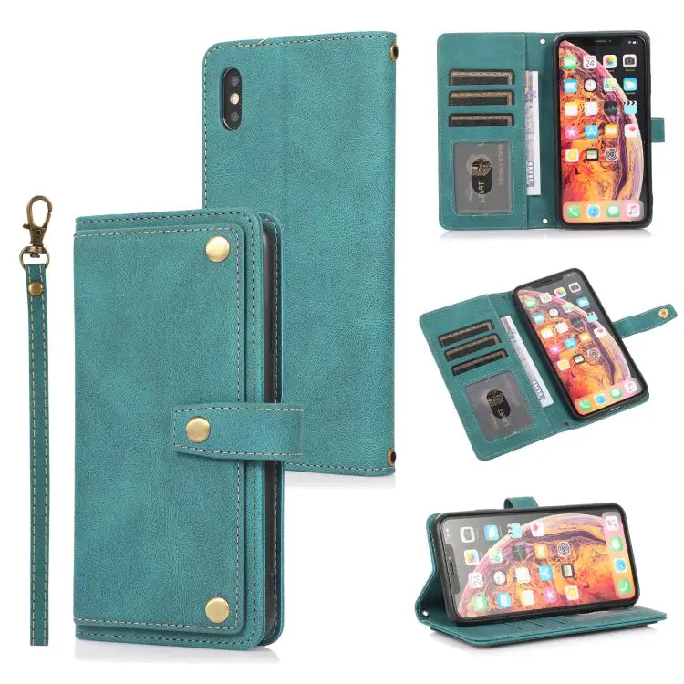 PU + TPU Horizontal Flip Leather Case with Holder & Card Slot & Wallet & Lanyard For iPhone 8 Plus & 7 Plus For iPhone