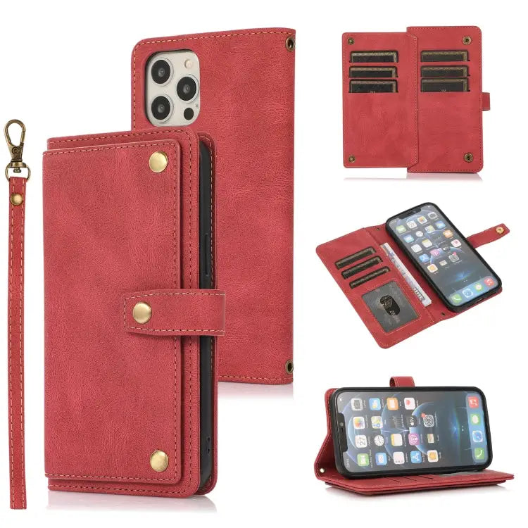 PU + TPU Horizontal Flip Leather Case with Holder & Card Slot & Wallet & Lanyard For iPhone 12 mini For iPhone 12 / 12
