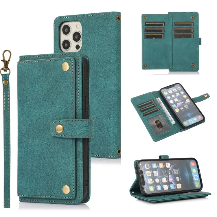 PU + TPU Horizontal Flip Leather Case with Holder & Card Slot & Wallet & Lanyard For iPhone 12 mini For iPhone 12 / 12