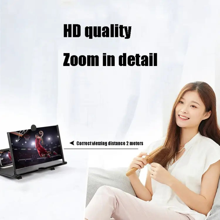 Pull-out Typed Ultra-clear 3D Mobile Phone Screen Stretching Bracket Amplifier 10 inch 12 inch