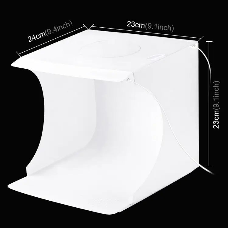 PULUZ 20cm Include 2 LED Panels Folding Portable 1100LM Light Photo Lighting Studio Shooting Tent Box Kit with 6 Colors
