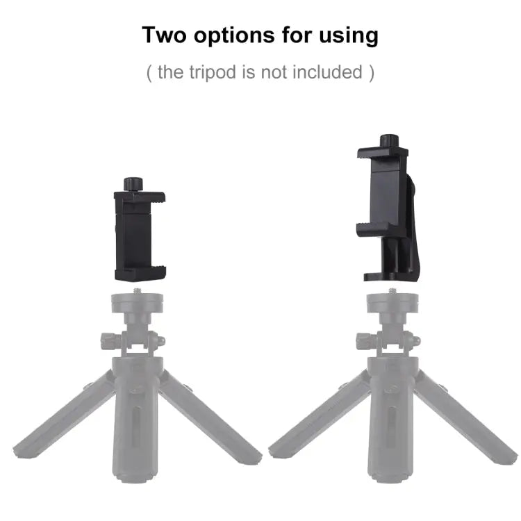PULUZ 360 Degree Rotating Universal Horizontal Vertical Shooting Phone Clamp Holder Bracket for iPhone Galaxy Huawei