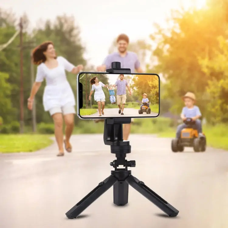 PULUZ 360 Degree Rotating Universal Horizontal Vertical Shooting Phone Clamp Holder Bracket for iPhone Galaxy Huawei