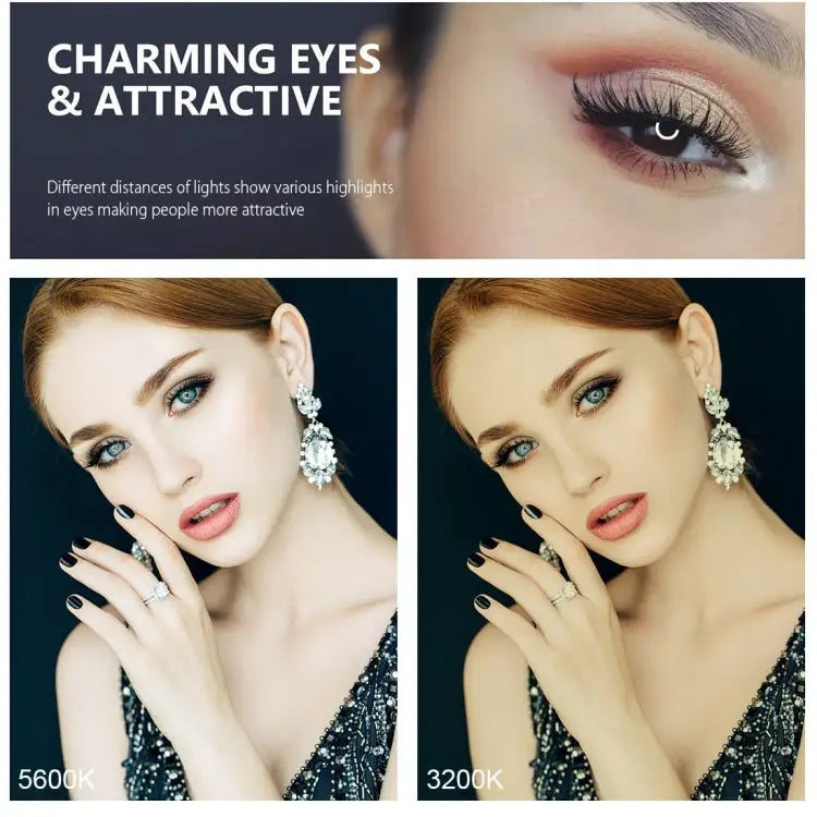 PULUZ 4.7 inch 12cm Ring Selfie Light 3 Modes USB Dimmable Dual Color Temperature LED Curved Vlogging Photography Video