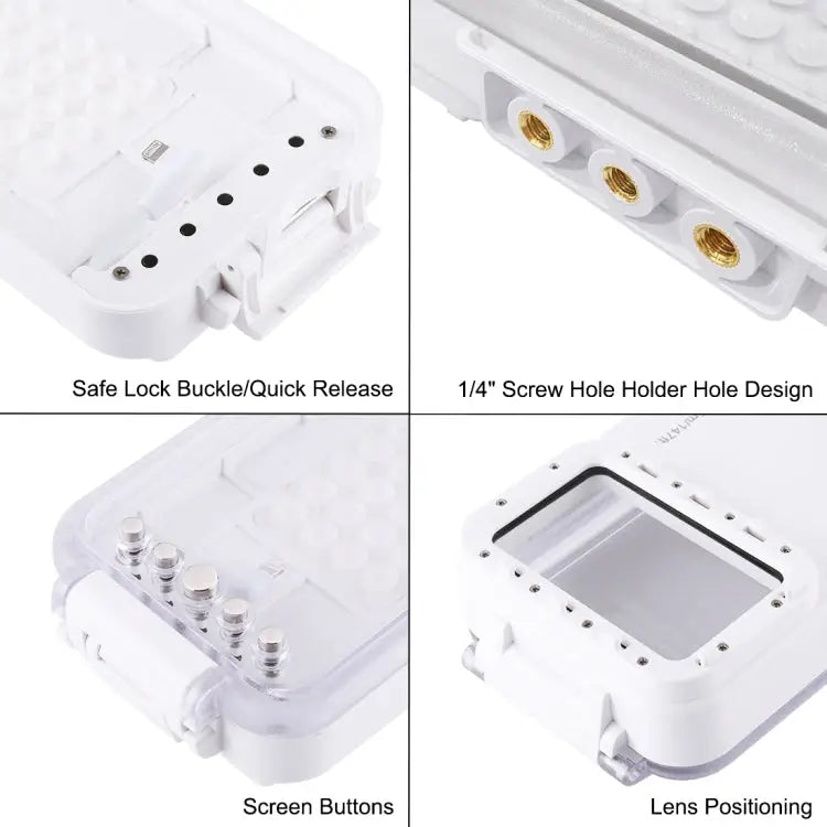 PULUZ 45m/147ft Waterproof Diving Case Photo Video Taking Underwater Housing Cover for iPhone 14 Series iPhone 13