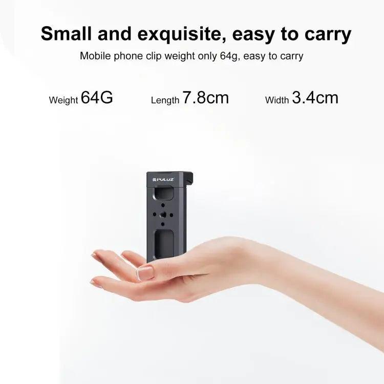 PULUZ Cold Shoes Aluminum Alloy Phone Clamp Holder Bracket