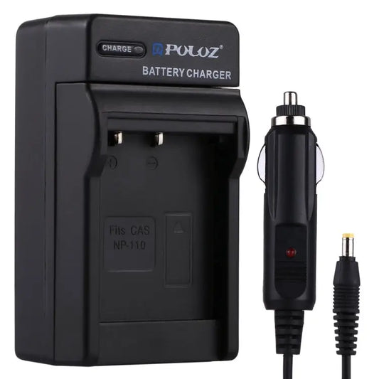 PULUZ Digital Camera Battery Car Charger for Casio NP-110 Battery NP-110 Car Charger - NP-110 Car Charger