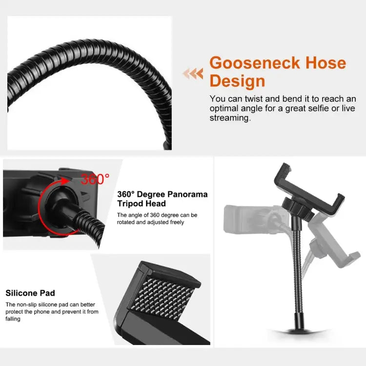 PULUZ Flexible Clip Mount Holder with Clamping Base