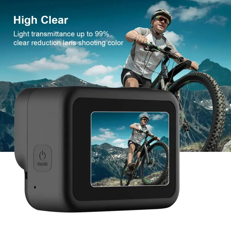 PULUZ for GoPro HERO8 Black Lens + LCD Display 9H 2.5D Tempered Glass Film For GoPro HERO8 Black - For GoPro HERO8 Black