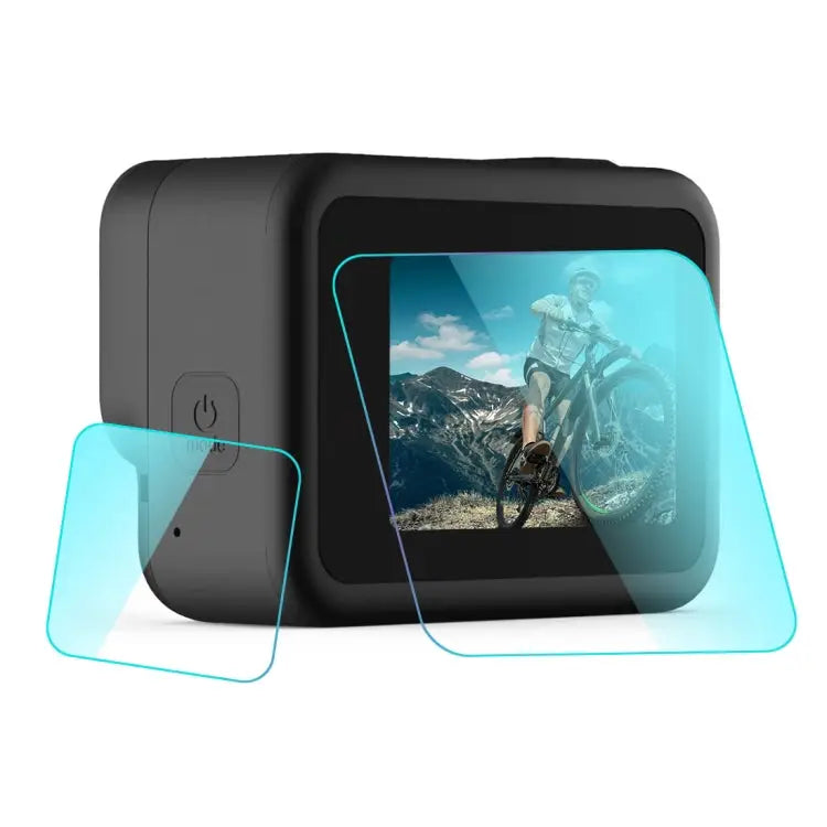 PULUZ for GoPro HERO8 Black Lens + LCD Display 9H 2.5D Tempered Glass Film For GoPro HERO8 Black - For GoPro HERO8 Black