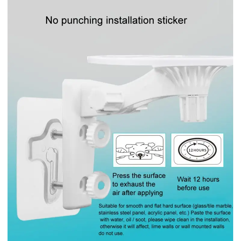 Punch-free Plastic Bracket for Surveillance Swing-head Cameras For Swing-head Cameras - For Swing-head Cameras