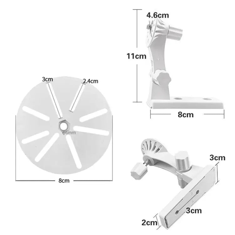 Punch-free Plastic Bracket for Surveillance Swing-head Cameras For Swing-head Cameras - For Swing-head Cameras