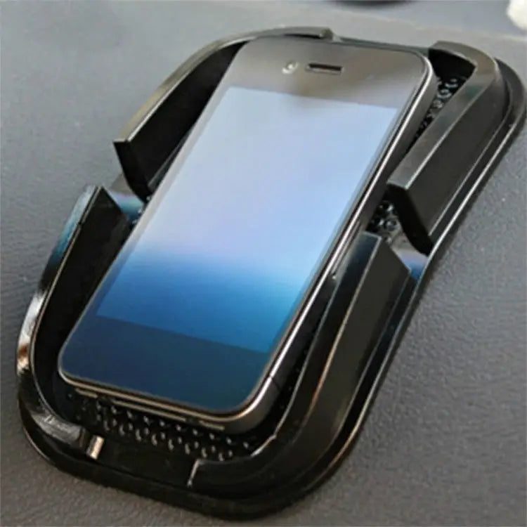 Punctate Car Phone Slip Mat Black - Black