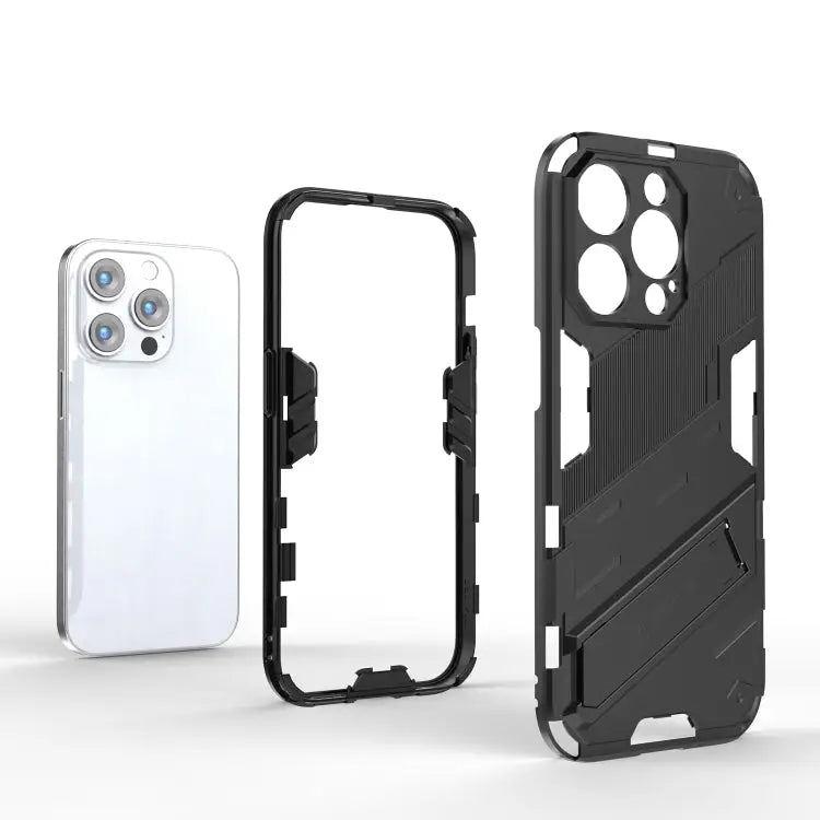 Punk Armor 2 in 1 PC + TPU Phone Case For iPhone 14 Pro Max - Apple Accessories