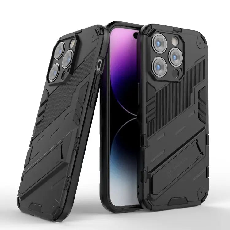 Punk Armor 2 in 1 PC + TPU Phone Case For iPhone 14 Pro Max - Apple Accessories