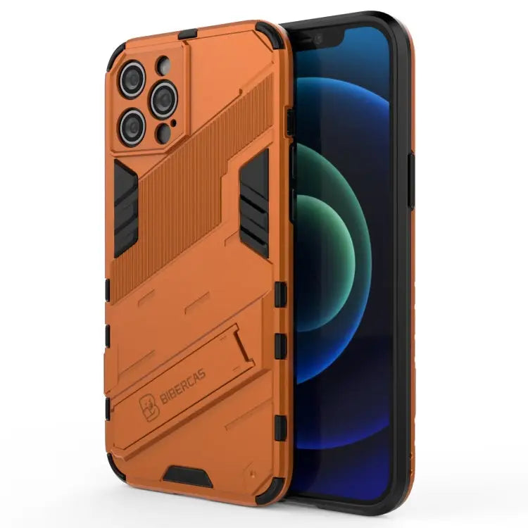 Punk Armor 2 in 1 PC + TPU Shockproof Case with Invisible Holder For iPhone 12 Pro Max For iPhone 11 Pro For iPhone 11