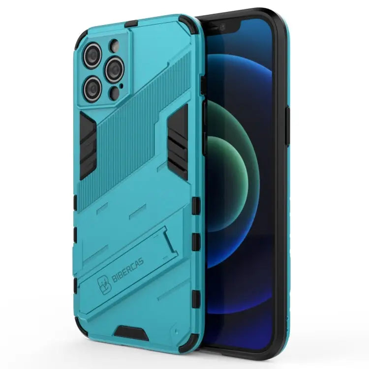 Punk Armor 2 in 1 PC + TPU Shockproof Case with Invisible Holder For iPhone 12 Pro Max For iPhone 11 Pro For iPhone 11