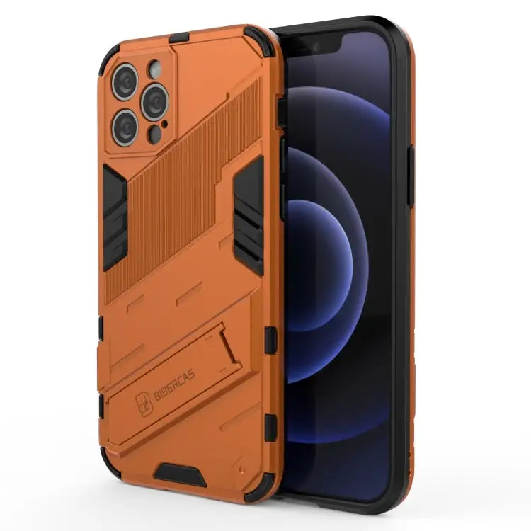 Punk Armor 2 in 1 PC + TPU Shockproof Case with Invisible Holder For iPhone 12 mini For iPhone 12 For iPhone 12 Pro