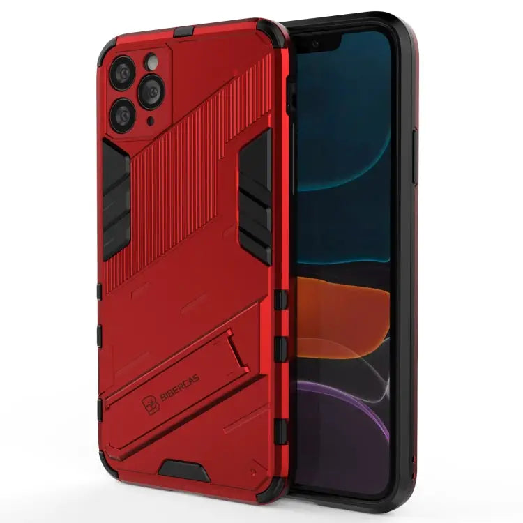 Punk Armor 2 in 1 PC + TPU Shockproof Case with Invisible Holder For iPhone 11 Pro Max For iPhone X / XS For iPhone XR