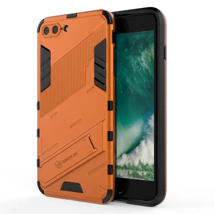 Punk Armor 2 in 1 PC + TPU Shockproof Case with Invisible Holder For iPhone 7 & 8 For iPhone 7 Plus & 8 Plus