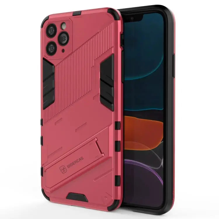 Punk Armor 2 in 1 PC + TPU Shockproof Case with Invisible Holder For iPhone 11 Pro Max For iPhone X / XS For iPhone XR