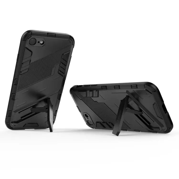 Punk Armor 2 in 1 PC + TPU Shockproof Case with Invisible Holder For iPhone 7 & 8 For iPhone 7 Plus & 8 Plus - Apple