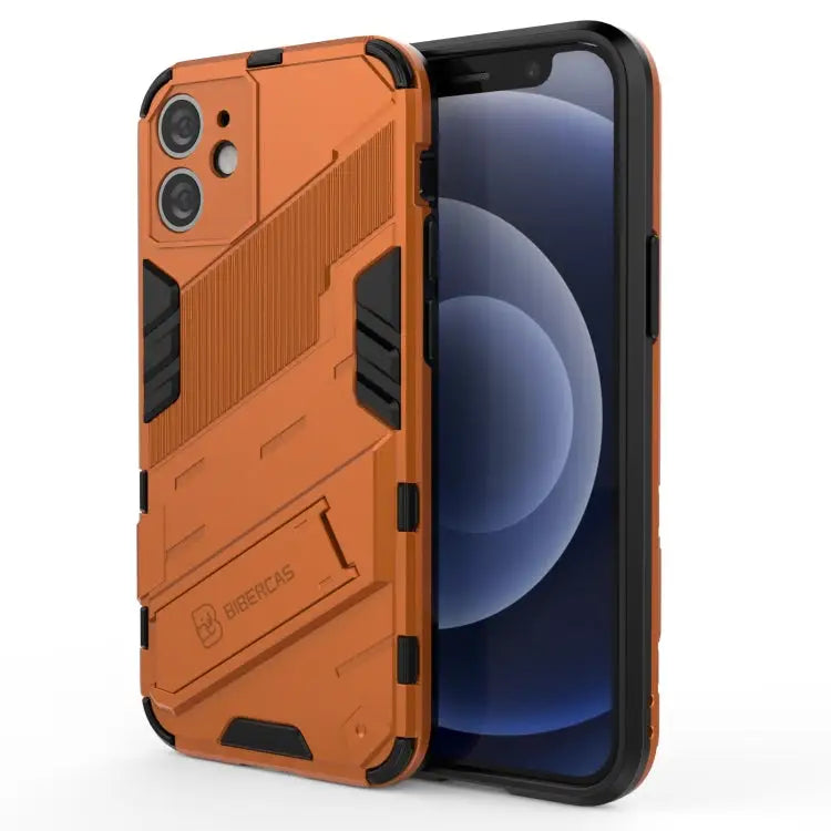 Punk Armor 2 in 1 PC + TPU Shockproof Case with Invisible Holder For iPhone 12 mini For iPhone 12 For iPhone 12 Pro