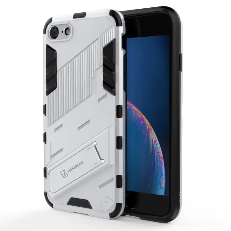 Punk Armor 2 in 1 PC + TPU Shockproof Case with Invisible Holder For iPhone 7 & 8 For iPhone 7 Plus & 8 Plus