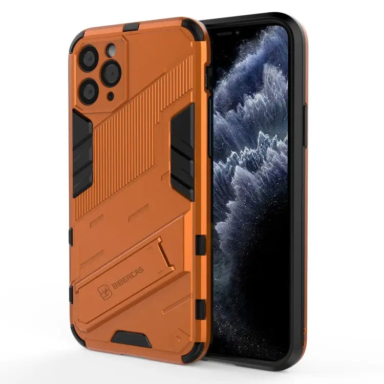 Punk Armor 2 in 1 PC + TPU Shockproof Case with Invisible Holder For iPhone 12 Pro Max For iPhone 11 Pro For iPhone 11