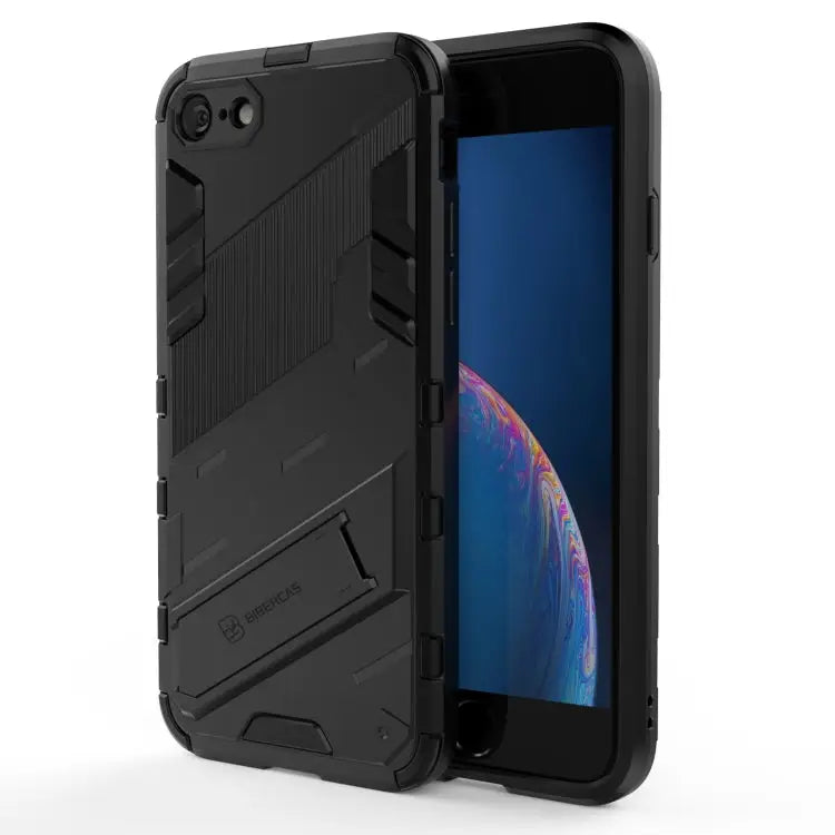 Punk Armor 2 in 1 PC + TPU Shockproof Case with Invisible Holder For iPhone 7 & 8 For iPhone 7 Plus & 8 Plus
