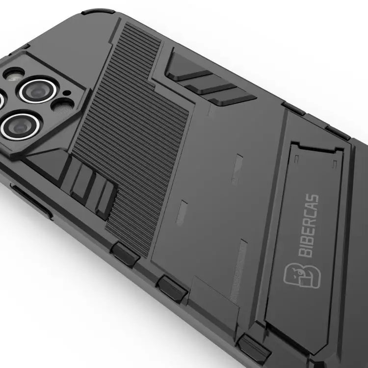 Punk Armor 2 in 1 PC + TPU Shockproof Case with Invisible Holder For iPhone 12 Pro Max For iPhone 11 Pro For iPhone 11