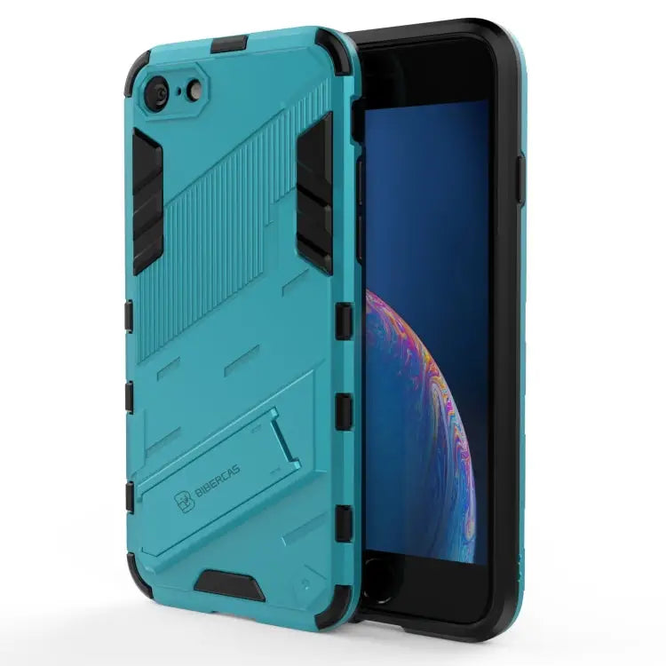 Punk Armor 2 in 1 PC + TPU Shockproof Case with Invisible Holder For iPhone 7 & 8 For iPhone 7 Plus & 8 Plus