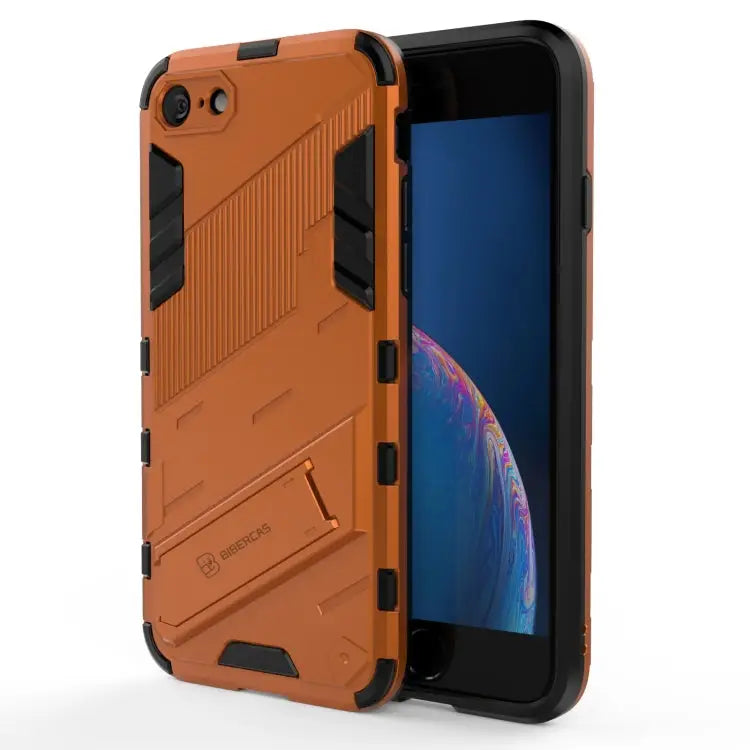 Punk Armor 2 in 1 PC + TPU Shockproof Case with Invisible Holder For iPhone 7 & 8 For iPhone 7 Plus & 8 Plus
