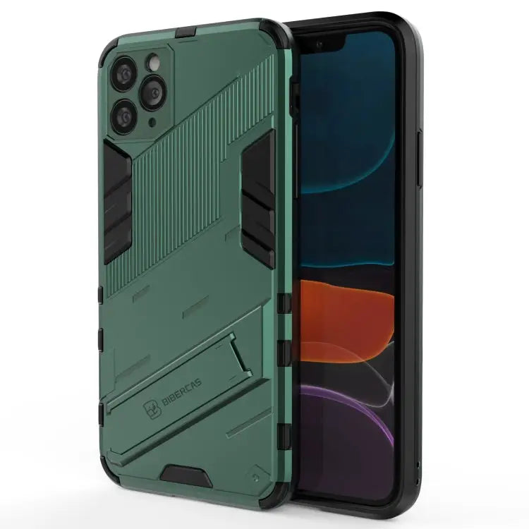 Punk Armor 2 in 1 PC + TPU Shockproof Case with Invisible Holder For iPhone 11 Pro Max For iPhone X / XS For iPhone XR